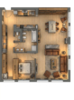 Grundriss - Urban Loft Living auf 116 m² – Stil, Raum und Lage in Perfektion