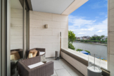 Loggia bei Tag - Einzigartig in Frankfurt - Penthouse mit atemberaubender Panorama Dachterrasse