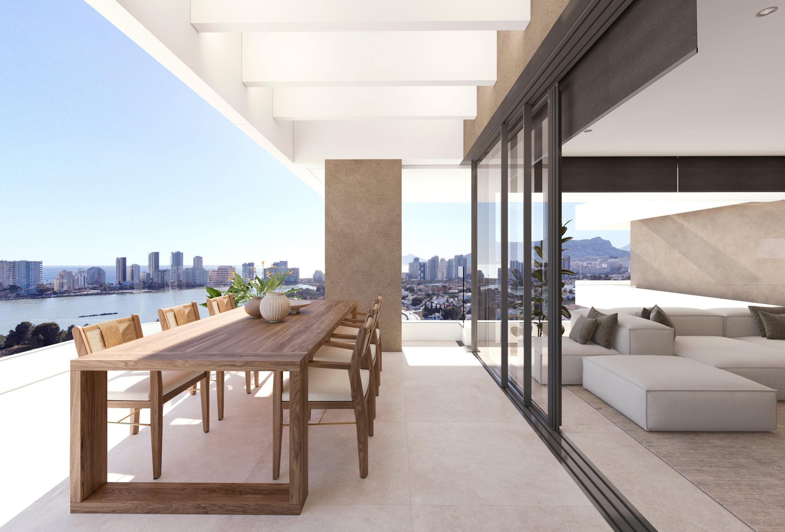 Überdachter Balkon