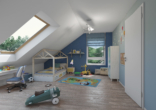 Kinderzimmer DG - Niedrigenergiehaus KfW40 in ökologischer Bauweise